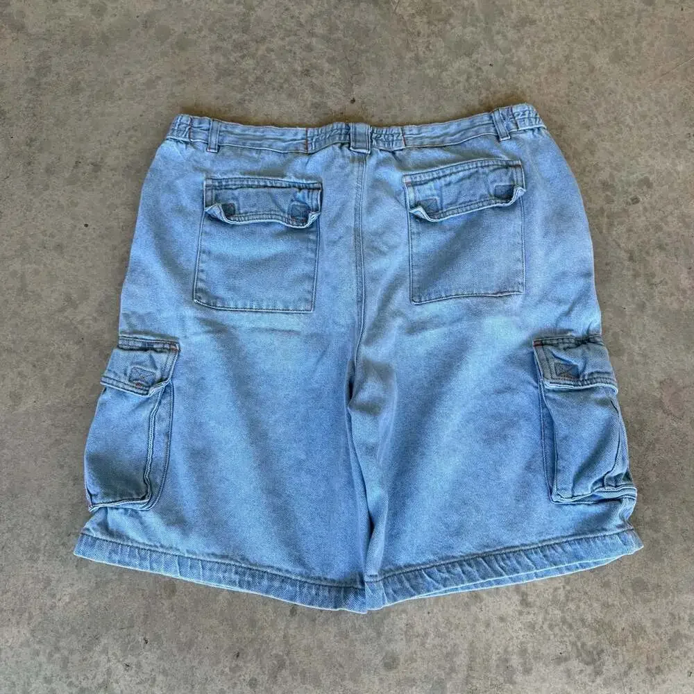 Vintage St. John's Bay Tri-Waist Comfort System Denim Cargo Shorts